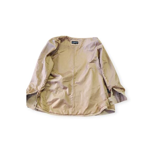 Y2K Vntg Suede Leather Monterey Bay Clothing Co. Button Down Tan Jacket Women XL - Picture 5 of 11